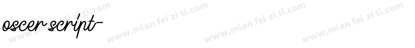 oscer script字体转换